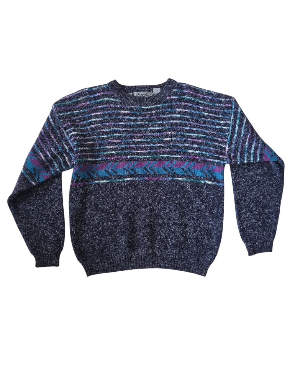 Vintage 90s Geometric Aztec‎ Sweater Grandpa